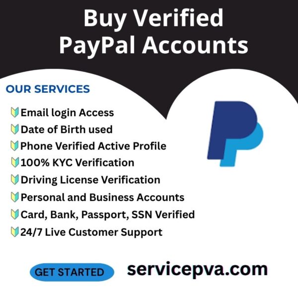 Buy Verified PayPal Accounts- 100% Best Site servicepva.com